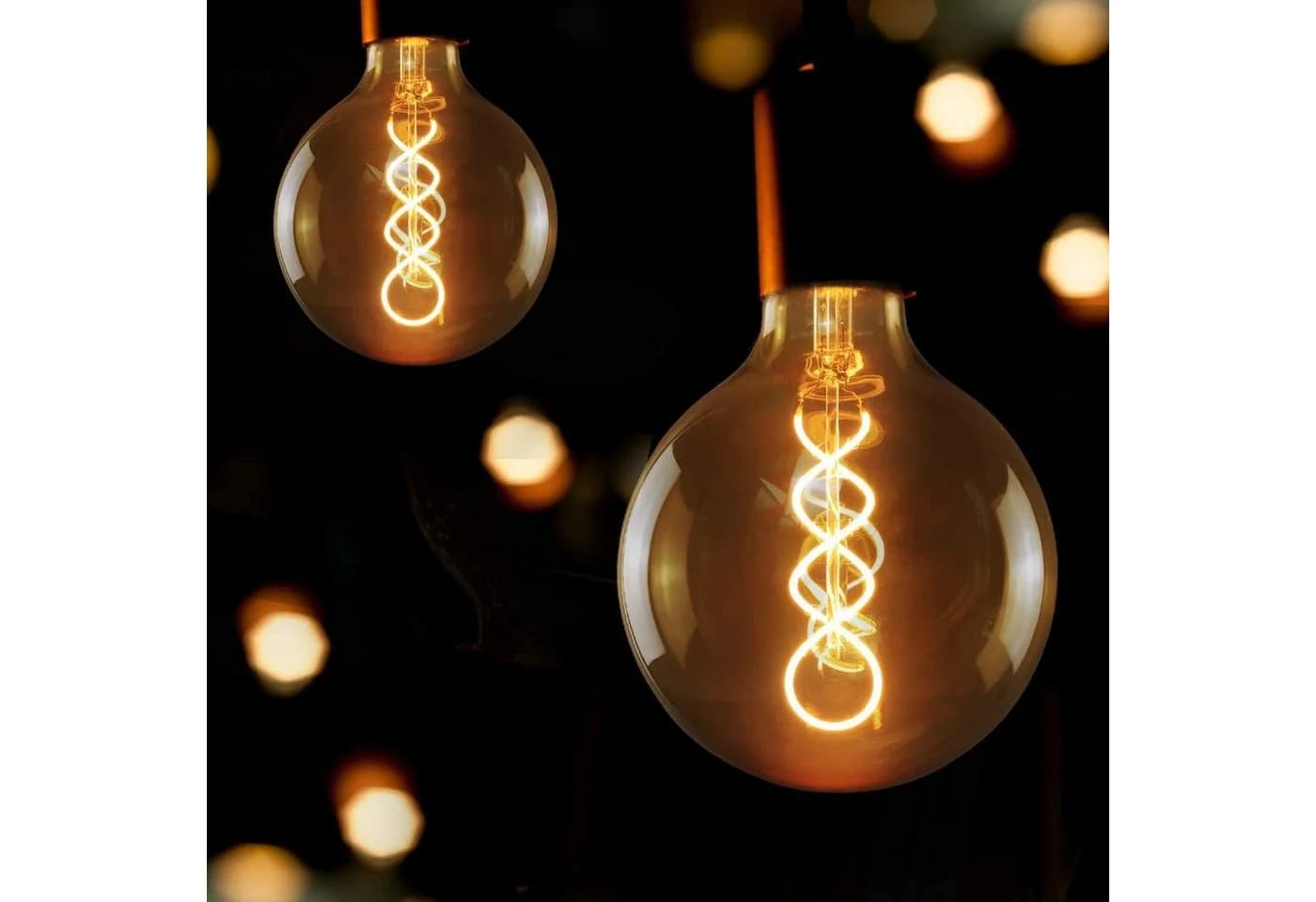 ZMH LED-Leuchtmittel LED Edison Glühlampe G125 Retro Warmweiß E27 - Bild 3