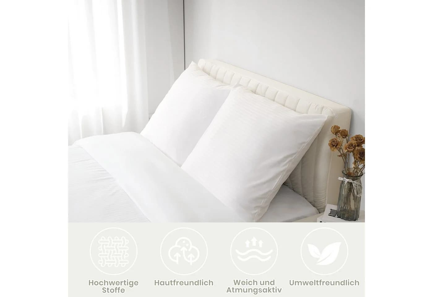 Bettwäsche-Set aus Mikrofaser und Polyester - Bild 3