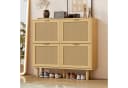 Refined Living Schuhschrank Rattan 100x25x90 cm Bild 1