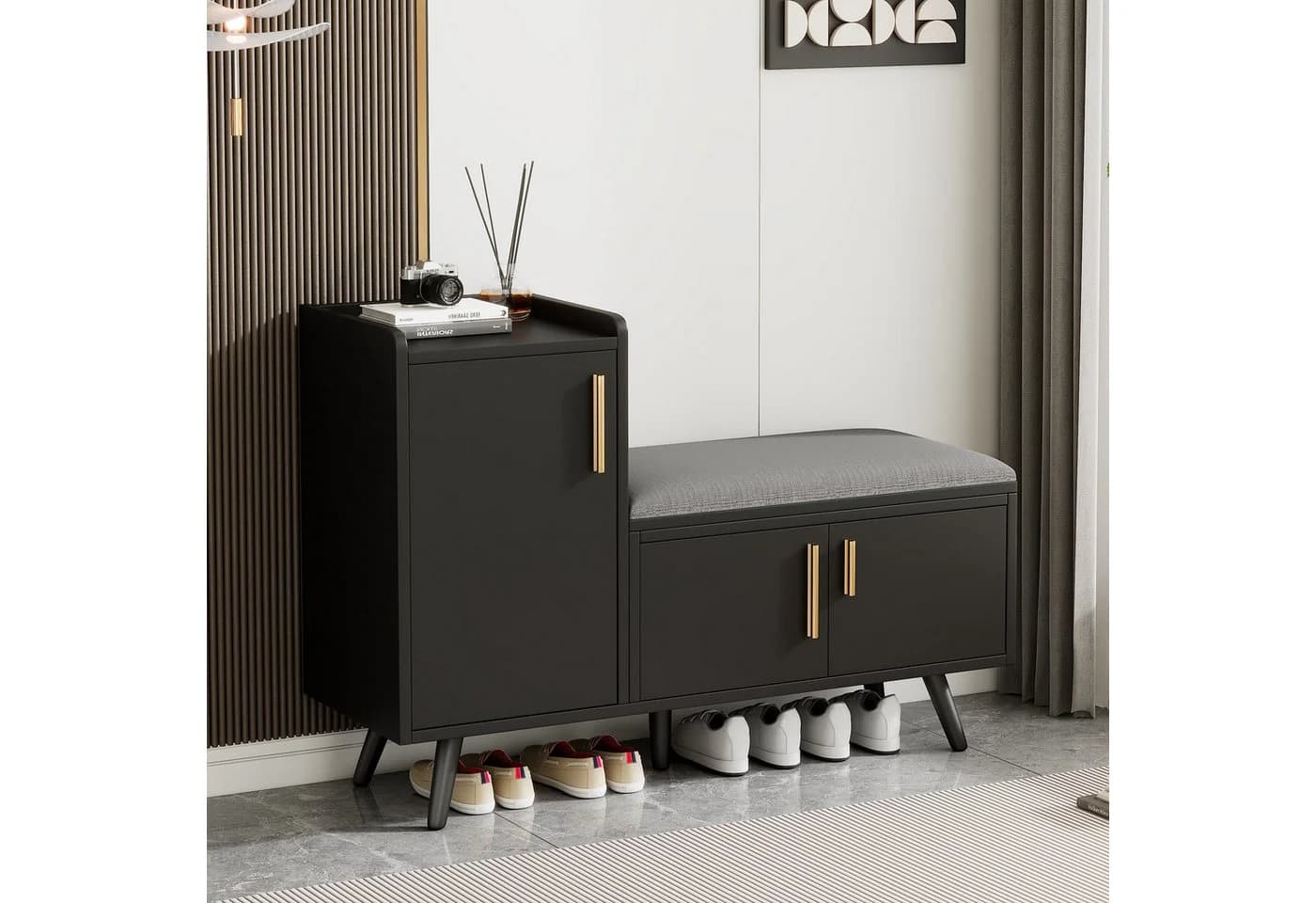 Refined Living Schuhbank mit Stauraum und Polster - Bild 4