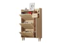 Refined Living Schuhschrank Rattan mit Schublade Beige/Weiß Bild 2