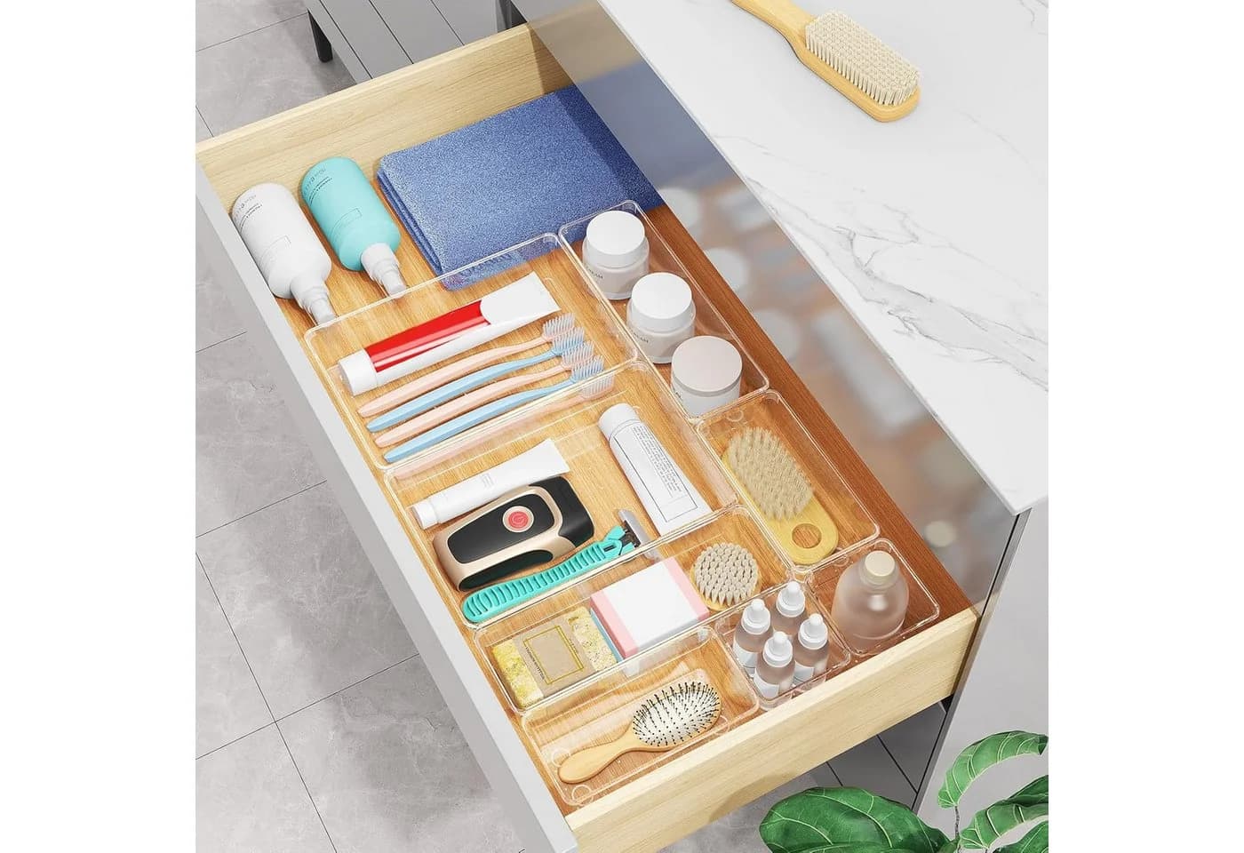 Refined Living Organizer Schubladen-Organizer-Set 16-tlg. Transparent - Bild 5