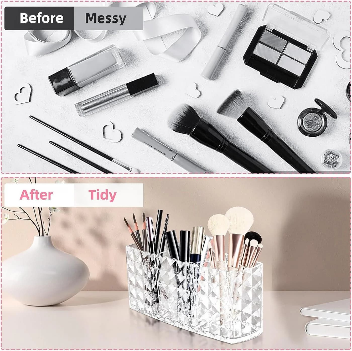 Eleganter Makeup Organizer aus Transparentem Acryl - Bild 5