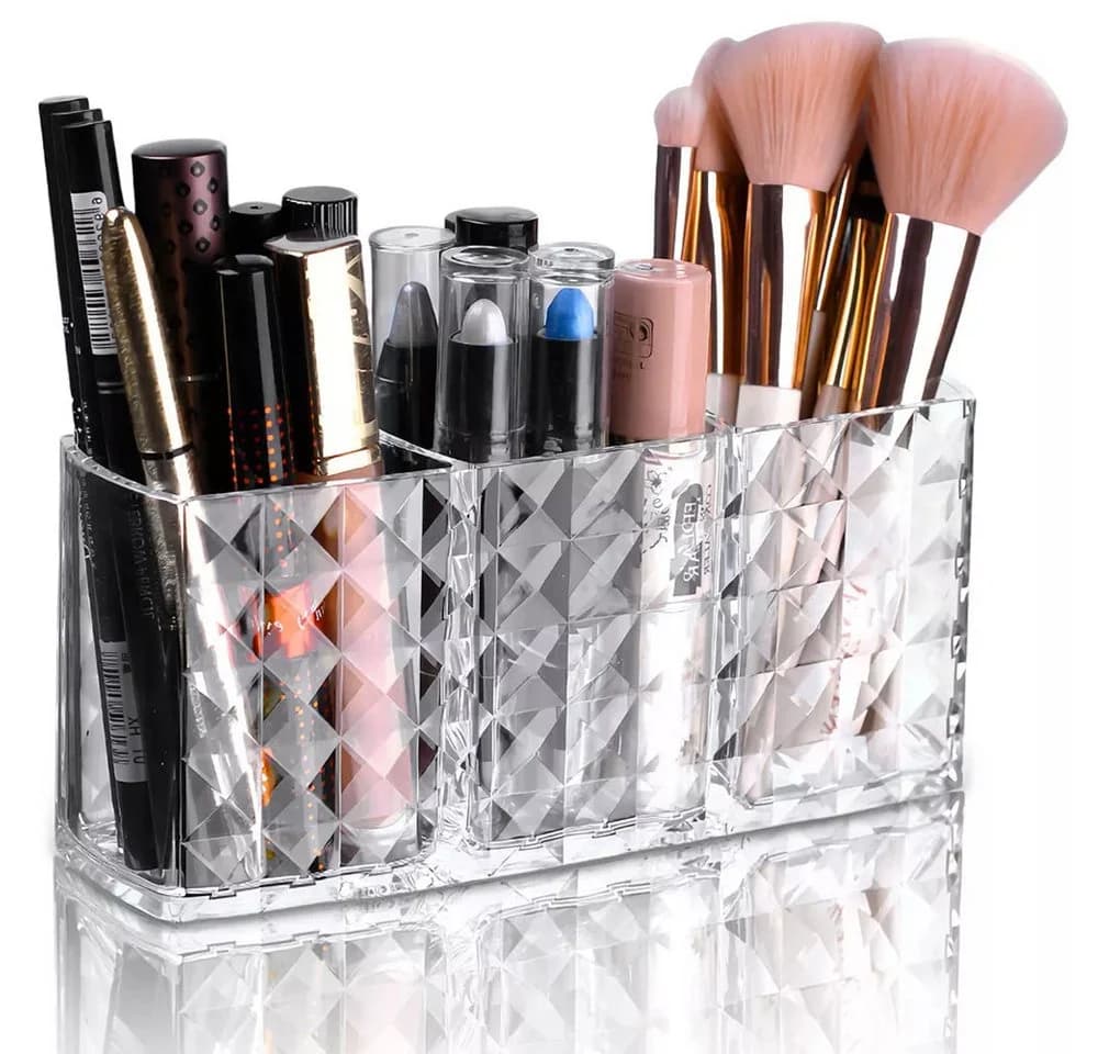 SURFOU Kosmetikpinsel-Organizer Kristall Acryl Transparent - Bild 2