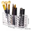 SURFOU Kosmetikpinsel-Organizer Kristall Acryl Transparent Bild 3