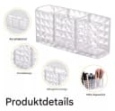 SURFOU Kosmetikpinsel-Organizer Kristall Acryl Transparent Bild 4