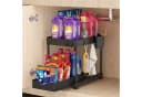 SURFOU Ablageregal Arbeitsplatte Badezimmer Schubladen Küchen Organizer Regal Schwarz Bild 1