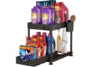 SURFOU Ablageregal Arbeitsplatte Badezimmer Schubladen Küchen Organizer Regal Schwarz Bild 2