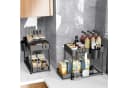 SURFOU Ablageregal Arbeitsplatte Badezimmer Schubladen Küchen Organizer Regal Schwarz Bild 5