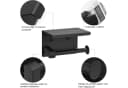 Moderner Toilettenpapierhalter aus Edelstahl SUS304, Schwarz Bild 1