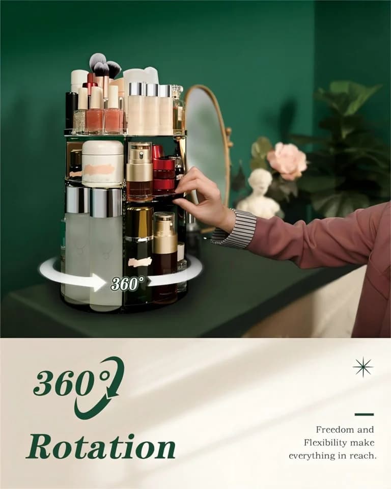 Refined Living Organizer 360° Drehbarer Make-up-Organizer