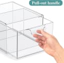 Refined Living Organizer 4er Set Stapelbare Acryl Make-up Organizer mit Ausziehgriffen Bild 1
