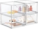 Refined Living Organizer 4er Set Stapelbare Acryl Make-up Organizer mit Ausziehgriffen Bild 2