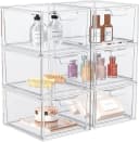 Refined Living Organizer 6er-Set Stapelbare Acryl Make-up Organizer Transparent Bild 2