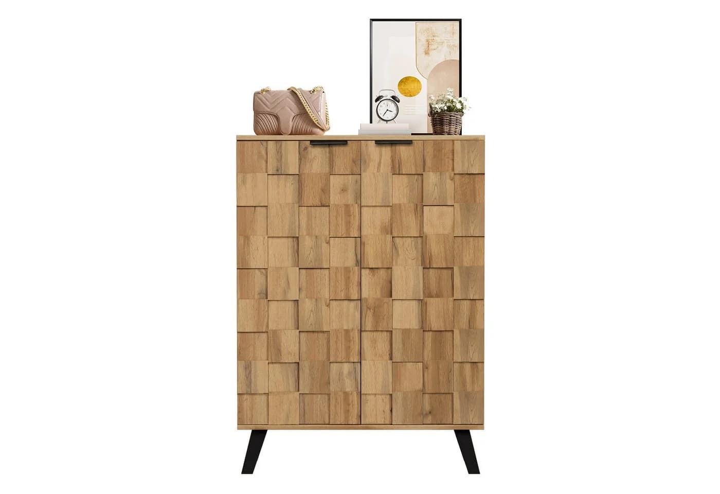 Refined Living Schuhschrank Moderner Sideboard mit 5 Fächern, Aufbewahrungsschrank - Bild 2