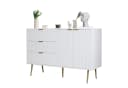 Refined Living Sideboard Wohnzimmerschrank Weiß & Gold Bild 2