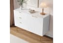 Refined Living Sideboard Wohnzimmerschrank Weiß & Gold Bild 4