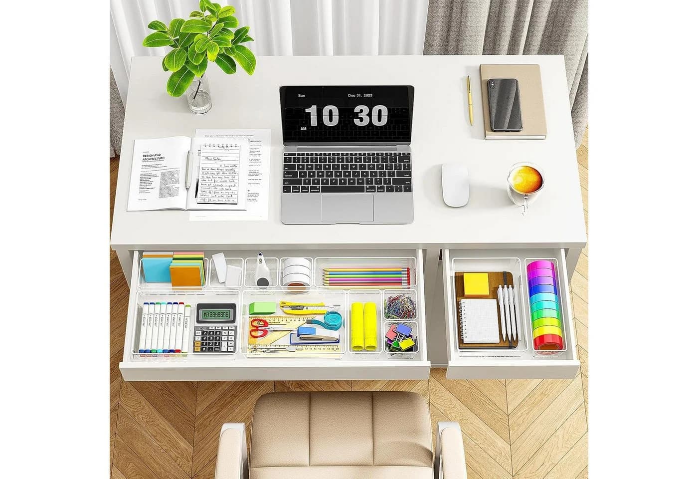 Refined Living Organizer-Set 25-tlg. Transparent Kunststoff