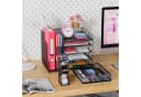 Refined Living Schreibtisch Organizer Schwarz Metall 5 Fächer Bild 5