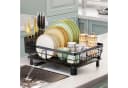 Refined Living Geschirrständer 2-in-1 Küchenorganizer-Set Schwarz Bild 4