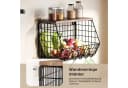 Refined Living Obstkorb 2er Set Schwarz mit Holzdeckel Bild 5