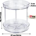 SURFOU Schminktisch Organizer 2-stöckig 360° drehbar 27 cm Bild 5