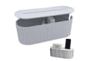 SURFOU Kabelmanagementbox Beige/Grau Kunststoff Bild 2