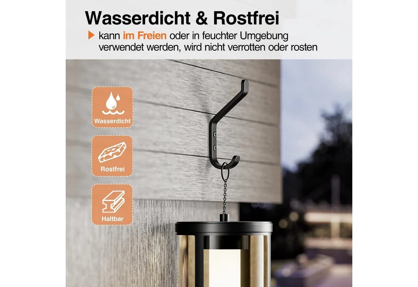 SURFOU Garderobenhaken Schwarz Aluminium 10 kg - Bild 3