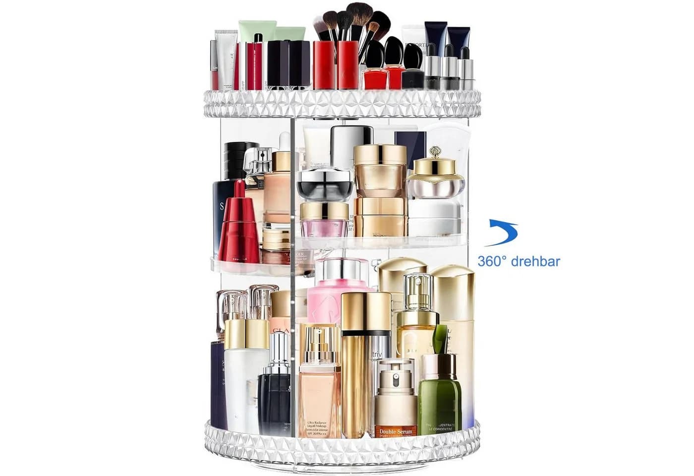 SURFOU 360° Drehbarer Make-up Organizer Kosmetik Organizer - Bild 2