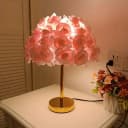 JDONG Nachttischlampe Rosa Blumen Schreibtischlampe Bild 2