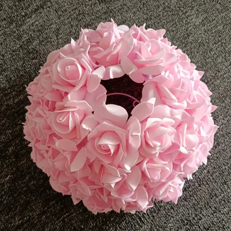 JDONG Nachttischlampe Rosa Blumen Schreibtischlampe - Bild 3