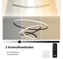 JDONG Pendelleuchte Kristall Hängeleuchte 72W Dimmbar mit Fernbedienung Gold Bild 3