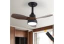 JDONG Deckenventilator mit Licht 62cm, 3 Geschw., Dimmbar, Fernbedienung Bild 2