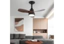 JDONG Deckenventilator mit Licht 62cm, 3 Geschw., Dimmbar, Fernbedienung Bild 3