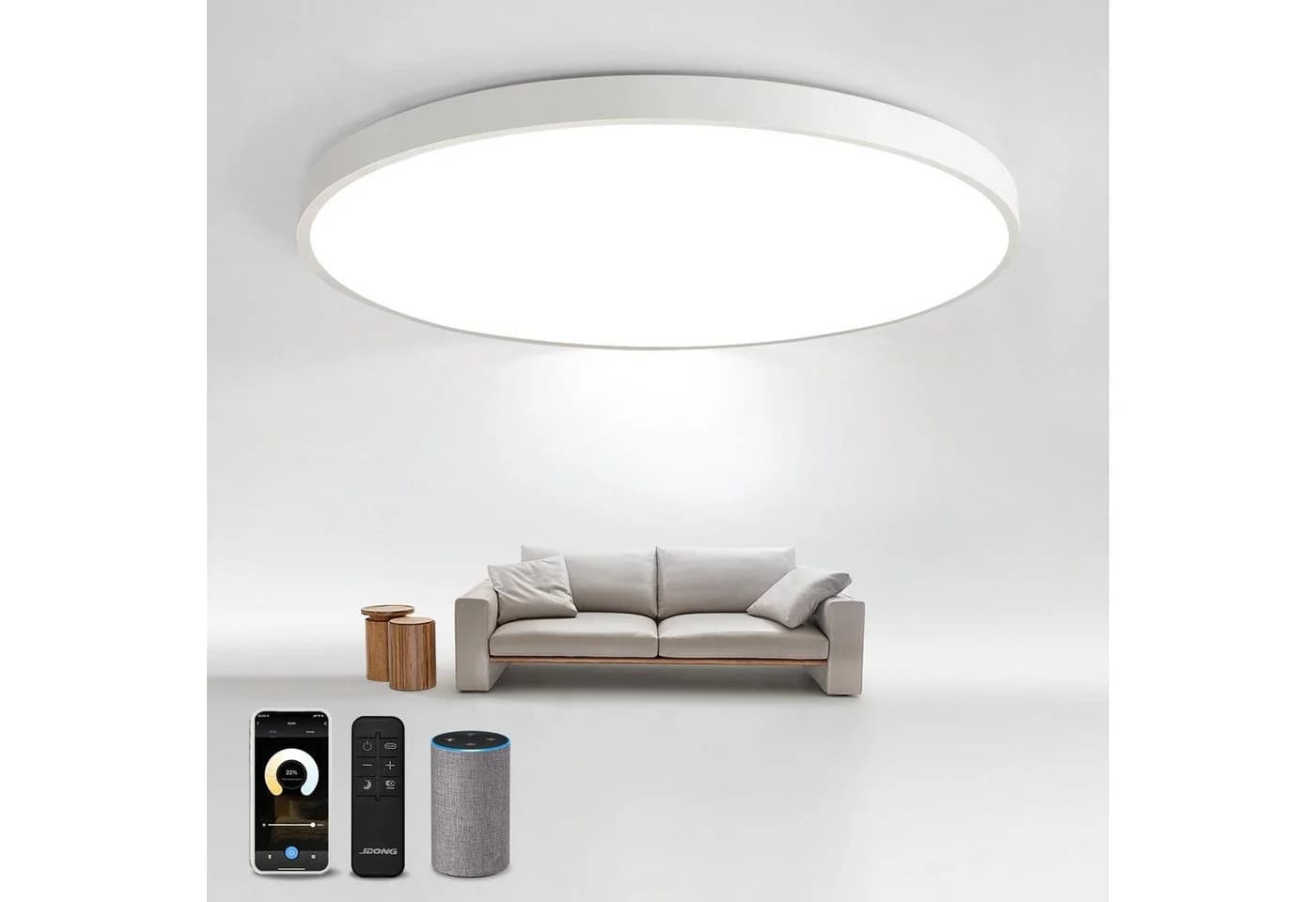 JDONG Deckenleuchte Alexa Google Home Wifi Dimmbar - Bild 2