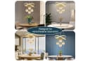 JDONG LED Pendelleuchte Schwarz/Gold 54W 100CM Dimmbar Bild 3