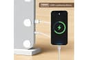 JDONG Schminkspiegel mit LED-Beleuchtung und USB-Anschluss Bild 3