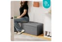 Oak&Tea Sitzbank Grau mit Stauraum & Seitentaschen Bild 1