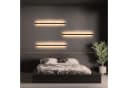 ZMH LED Wandleuchte Schwarz 100cm Modern Warmweiß Bild 1
