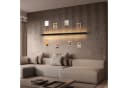 ZMH LED Wandleuchte Schwarz 100cm Modern Warmweiß Bild 3