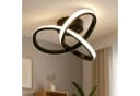 ZMH LED Deckenleuchte 3 Blätter verflochten 40CM Modern Schwarz-Weiß Bild 2