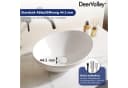 DeerValley Aufsatzwaschbecken Oval Keramik Weiß Bild 5