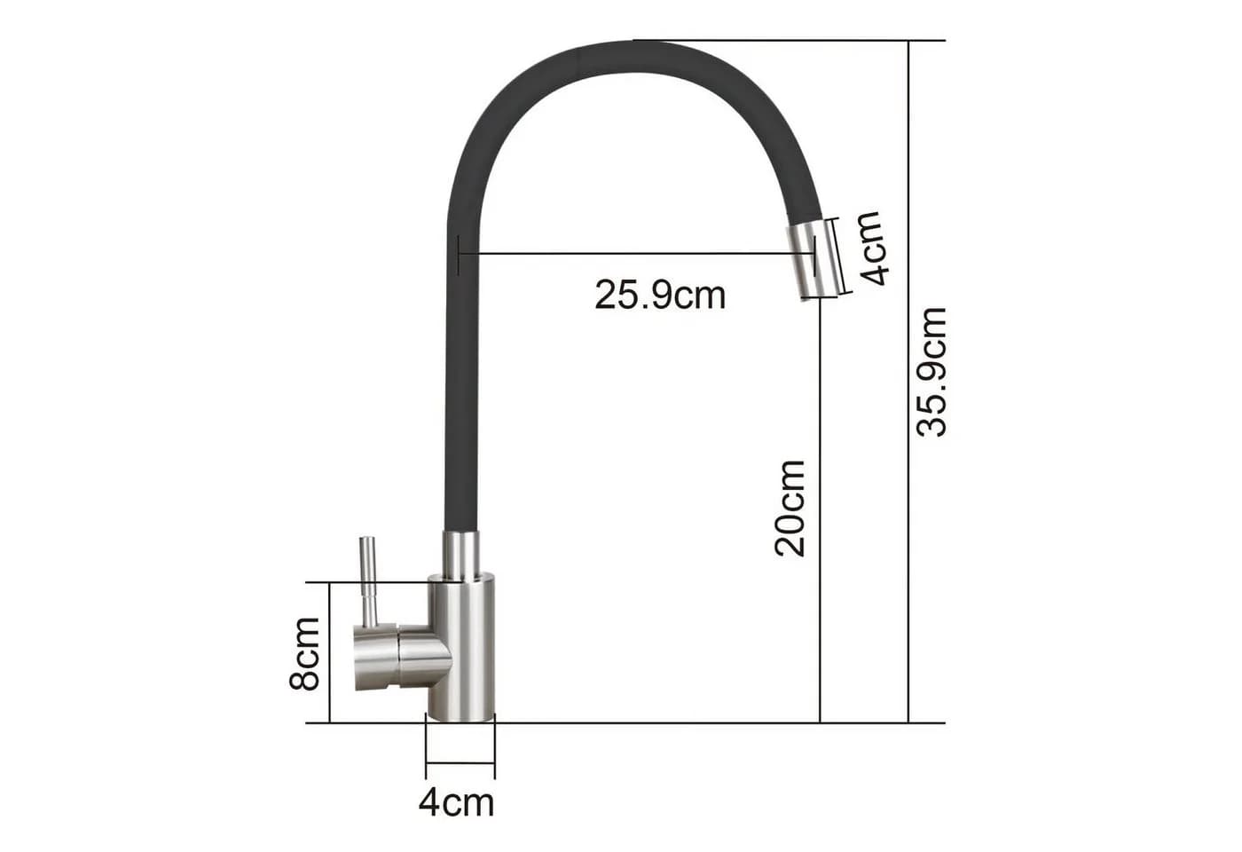 ZMH Küchenarmatur Edelstahl 360° Drenbar - Bild 4