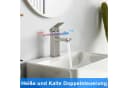 ZMH Waschtischarmatur Wasserhahn Bad Hochdruck Edelstahl Nickel Bild 1