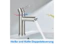 ZMH Waschtischarmatur Wasserhahn Nickel Bild 3
