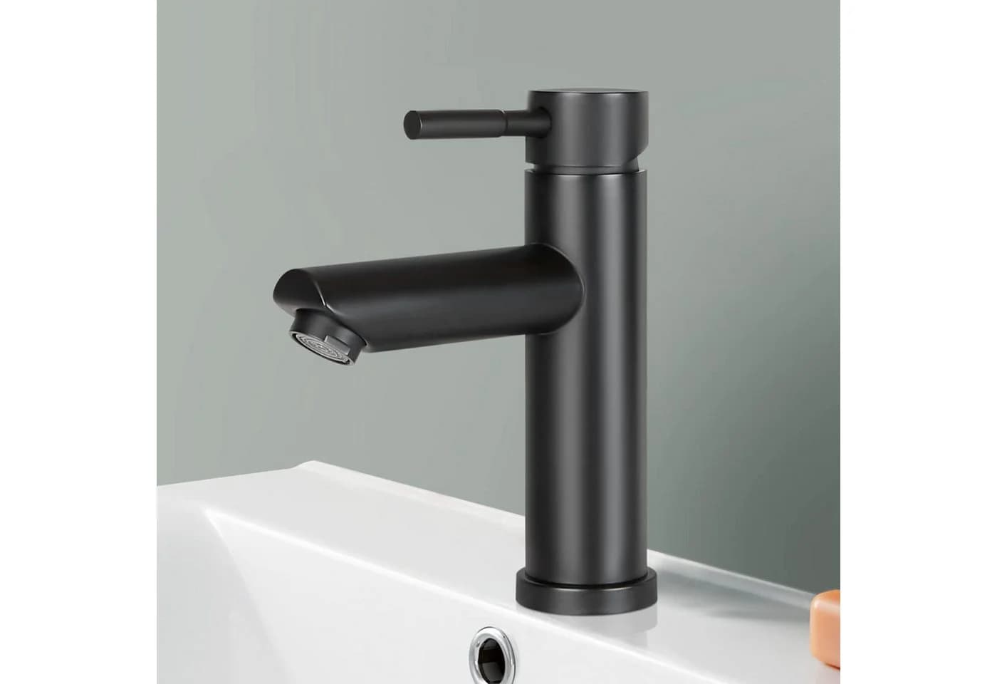 ZMH Waschtischarmatur Wasserhahn Schwarz Hochdruck Einhebelmischer - Bild 2
