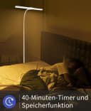 ZMH LED Stehlampe Leselampe Modern Dimmbar 178CM Metall mit Timer Bild 4