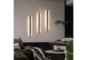 ZMH LED Wandleuchte Modern Schwarz 3000K Warmweiß 80cm Bild 1