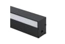 ZMH LED Wandleuchte Modern Schwarz 3000K Warmweiß 80cm Bild 4