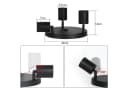 Nettlife Deckenspots Metall Schwenkbar Design Spotleuchte-3 Flammig LED wechselbar Bild 4